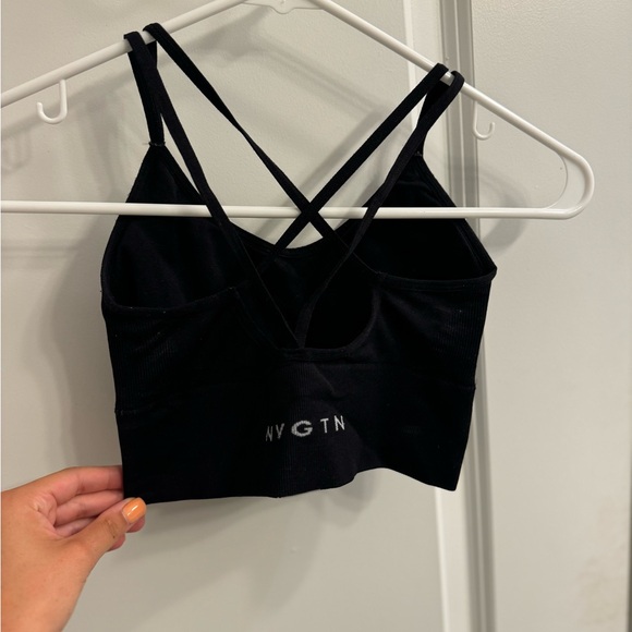 Nvgtn Flourish Seamless Bra, Size Small, Black - Picture 4 of 4